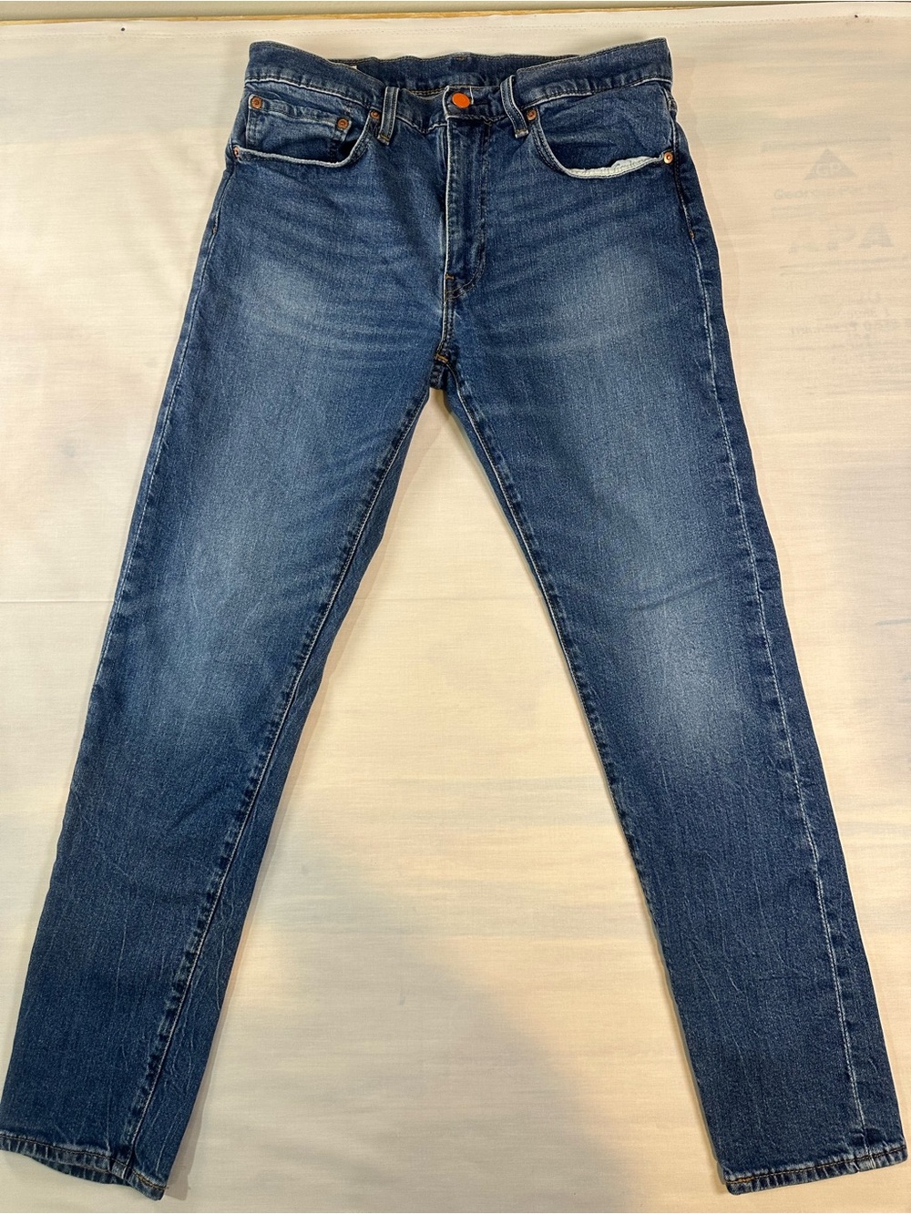 Levi's Men's Dark Blue Slim Straight Jeans 34 x 32